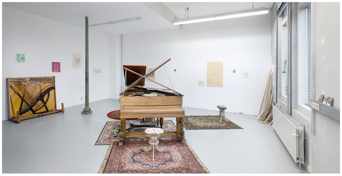 Representación de un piano, Open Studio Rijksakademie, Ámsterdam, Holanda. 2014