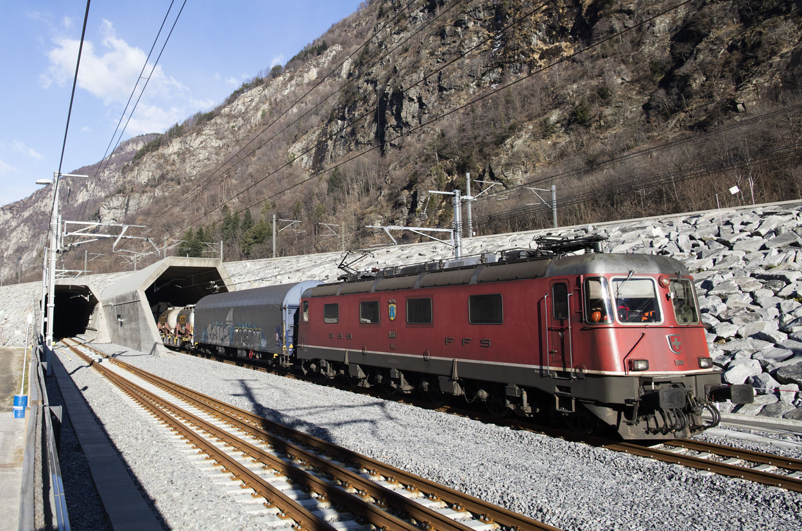 Puesta en marcha. Foto: © AlpTransit Gotthard Ltd.