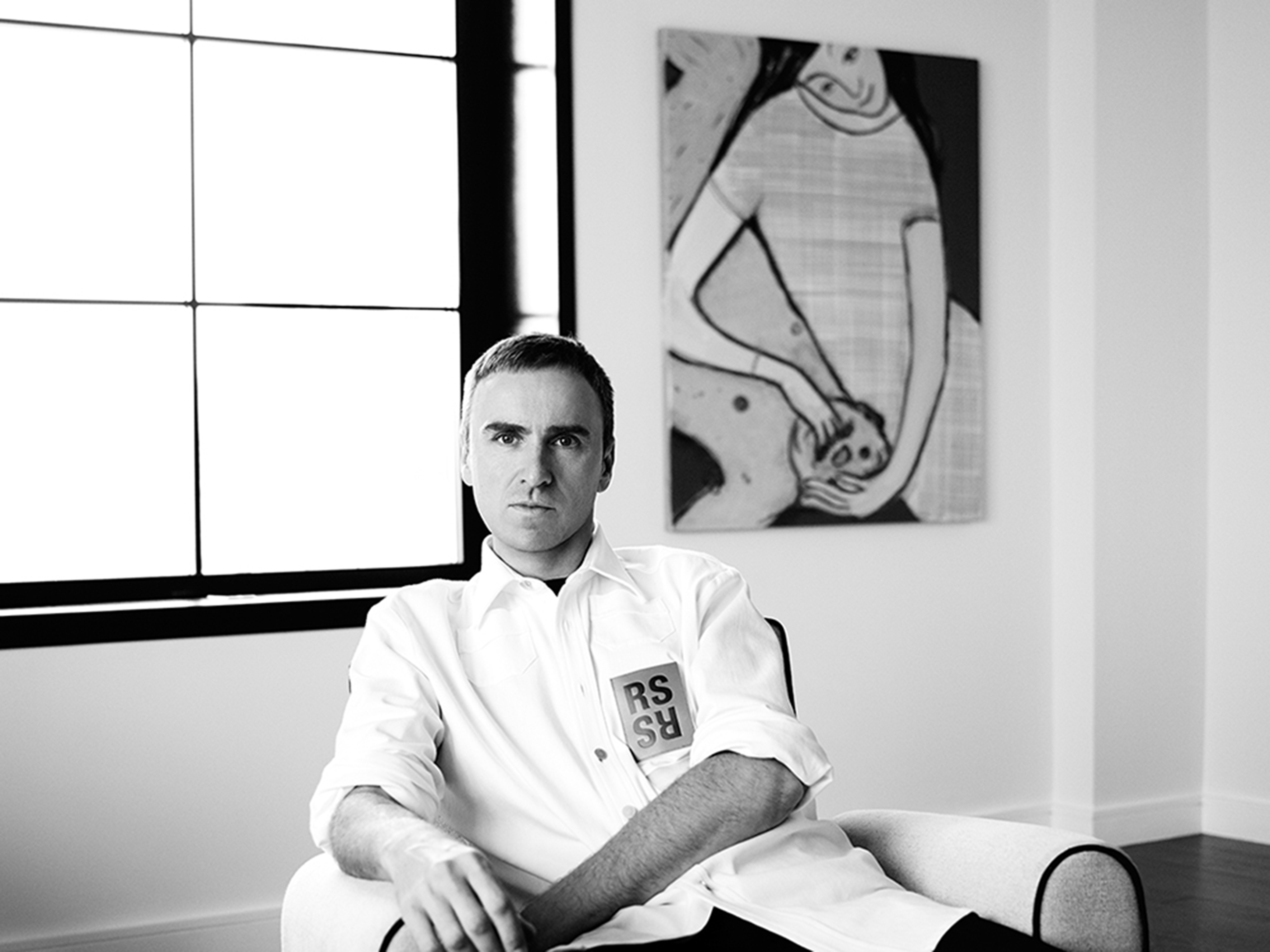 Raf Simons, nuevo Chief Creative Officer de la marca Calvin Klein. Foto: Willy Vanderperre.