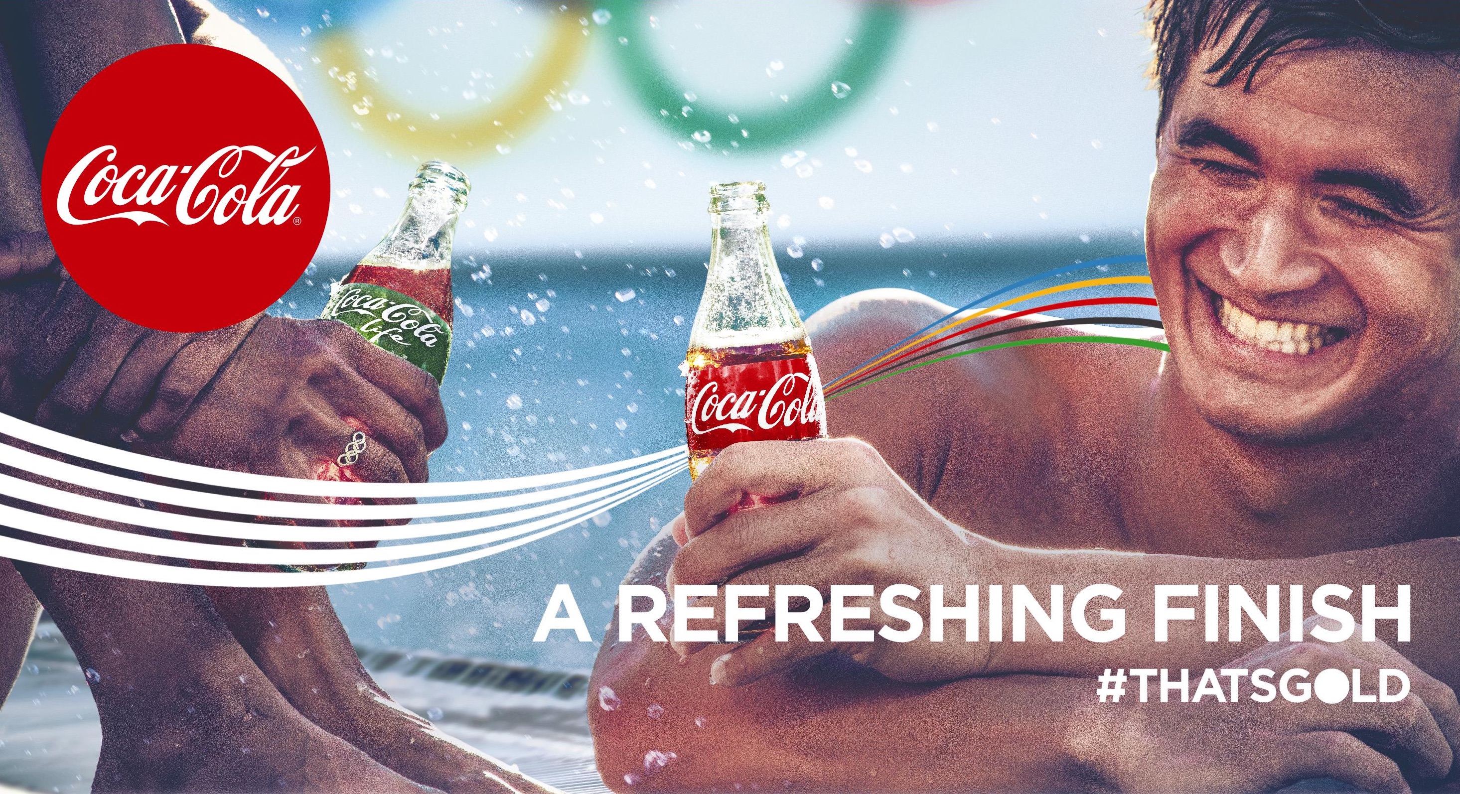 Nathan Adrian, nadador del equipo de Estados Unidos en la campaña #ThatsGold. Foto: The Coca-Cola Company.