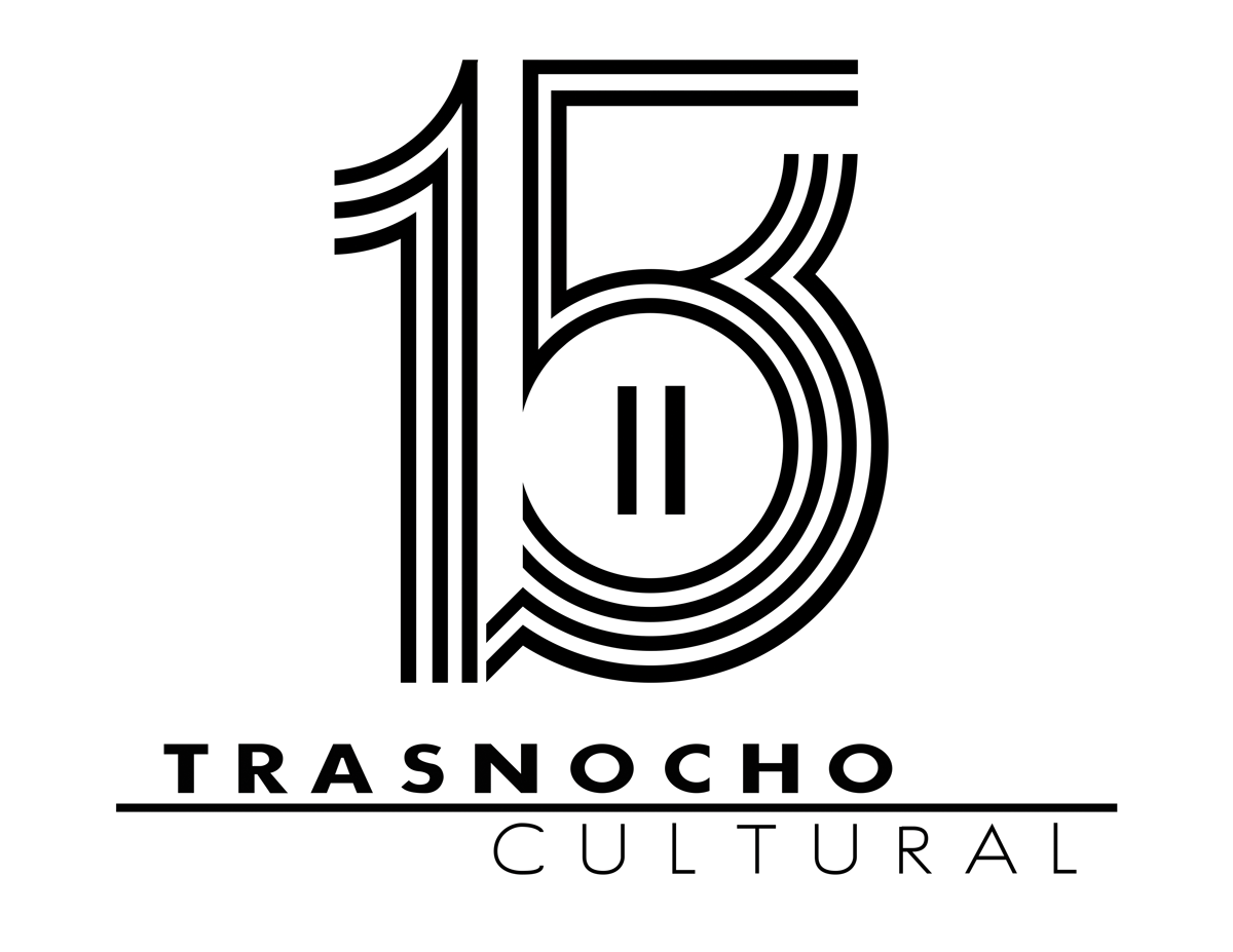 Logo ganador 15 Aniversario Trasnocho Cultural. Diseñado por Ever Duque. Fotos: cortesía Trasnocho Cultural.