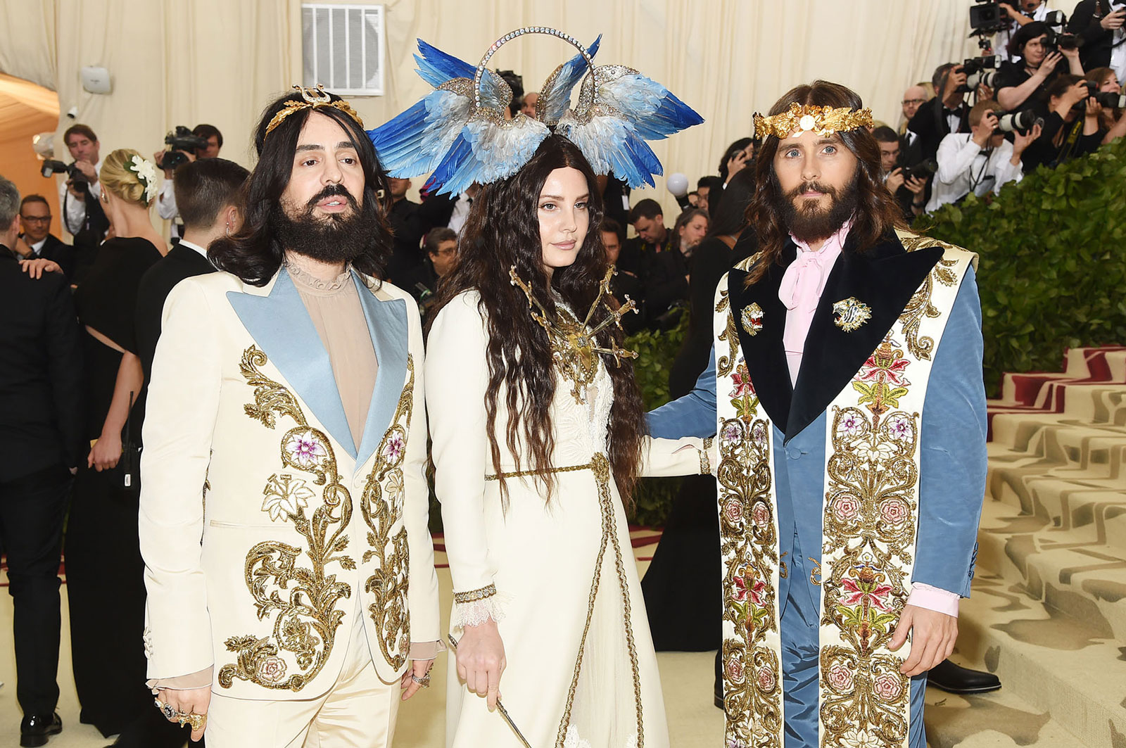 Alessandro Michelle, Lana del Rey and Jared Leto in Gucci Photo: gettyimages.es