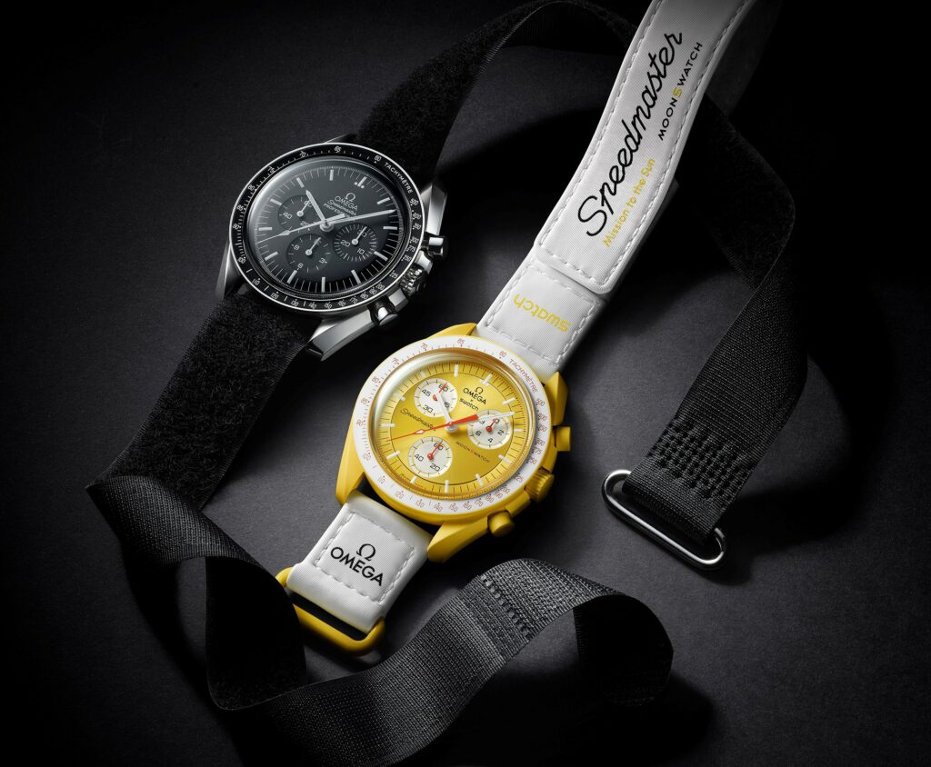 omega X swatch moonswatch speedmaster mission sun