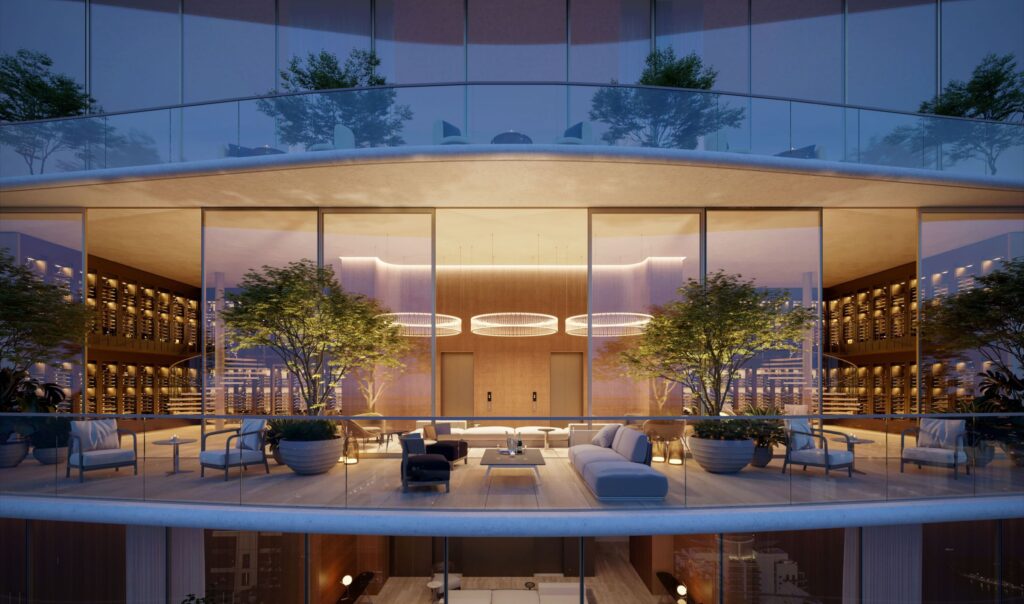 The Residences at 1428 Brickell Miami torre residencial Bar lounge