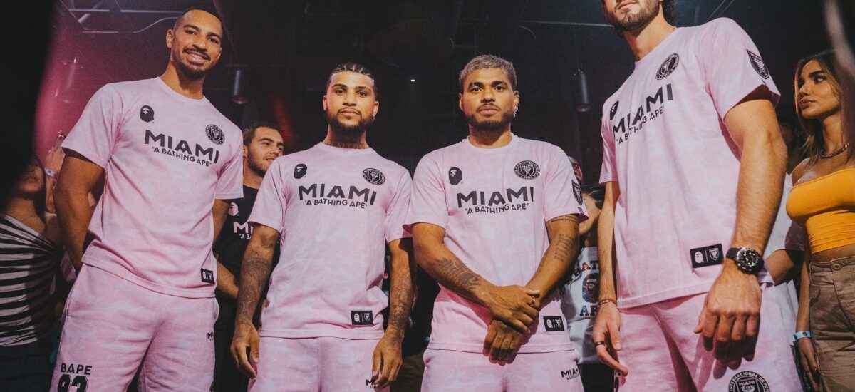 Inter Miami x Bape / Foto vía intermiamicf.com