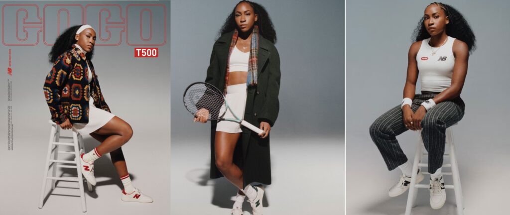 Coco Gauff New Balance Aime Leon Dore / Photo via courtesy