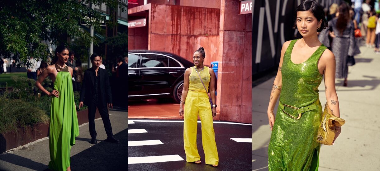 amarillo verde New York Fashion week