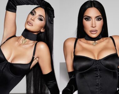 Kim Kardashian SKIMS Stretch Satin Campaign