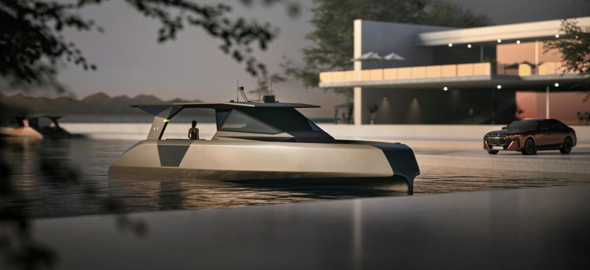 Incredible plan for 'world's largest' flying yacht 'The Open' designed by BMW that can lift out of the water / Foto cortesía BMW