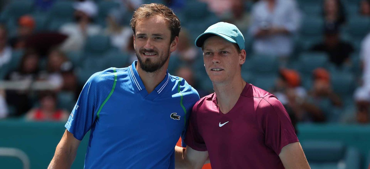 Sinner y Medvedev se enfrentan en las semis del Miami Open 2024 / Foto vía ATP Tour