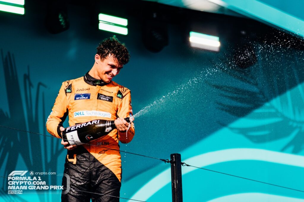 Lando Norris wins 2024 Miami Grand Prix / Photo via F1