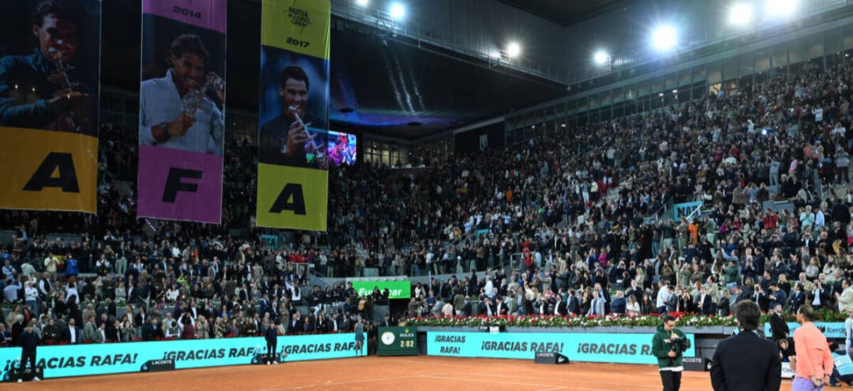 Nadal says goodbye to Madrid Open / Photo via Mutua Madrid Open
