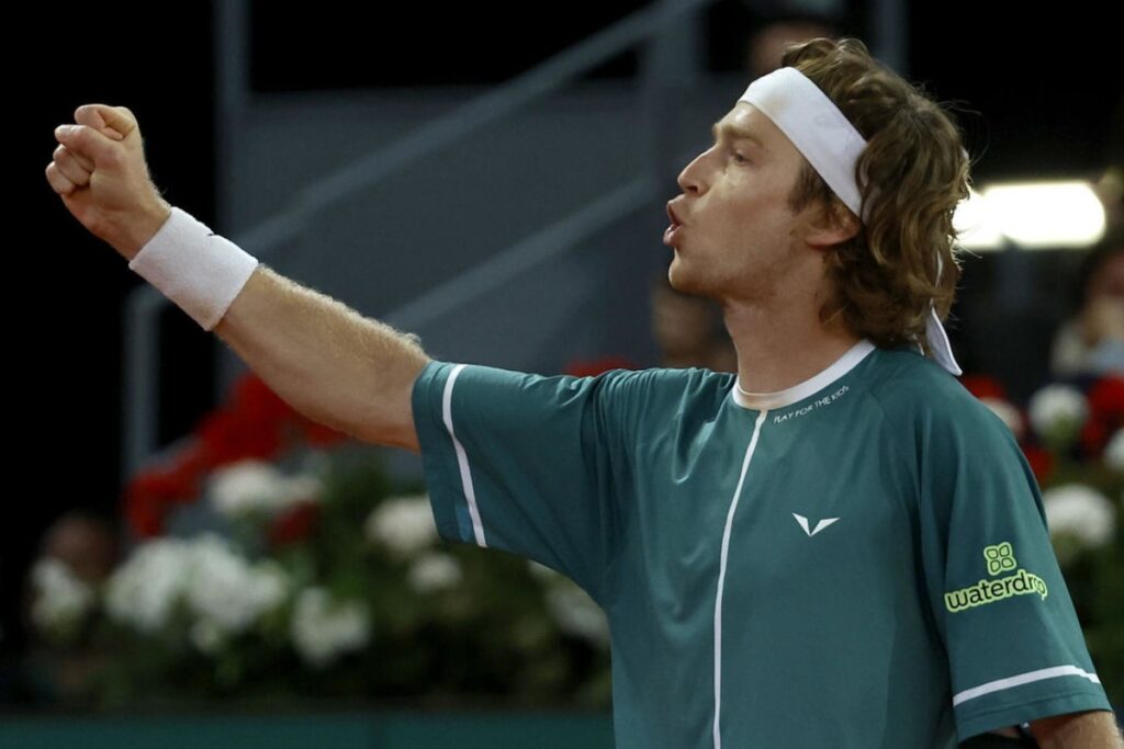 Andrey Rublev is the 2024 Madrid Open champion / Photo via ATP