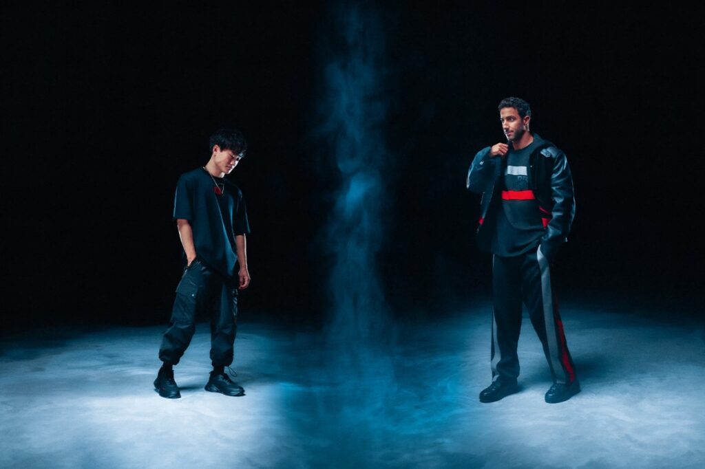 Daniel Ricciardo x Yuki Tsunoda HUGO GARAGE / Photo via HUGO BOSS