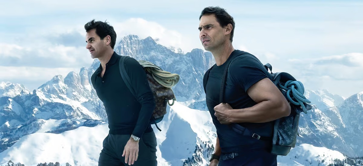 Roger Federer and Rafael Nadal 'Core Values' / Photo via Louis Vuitton