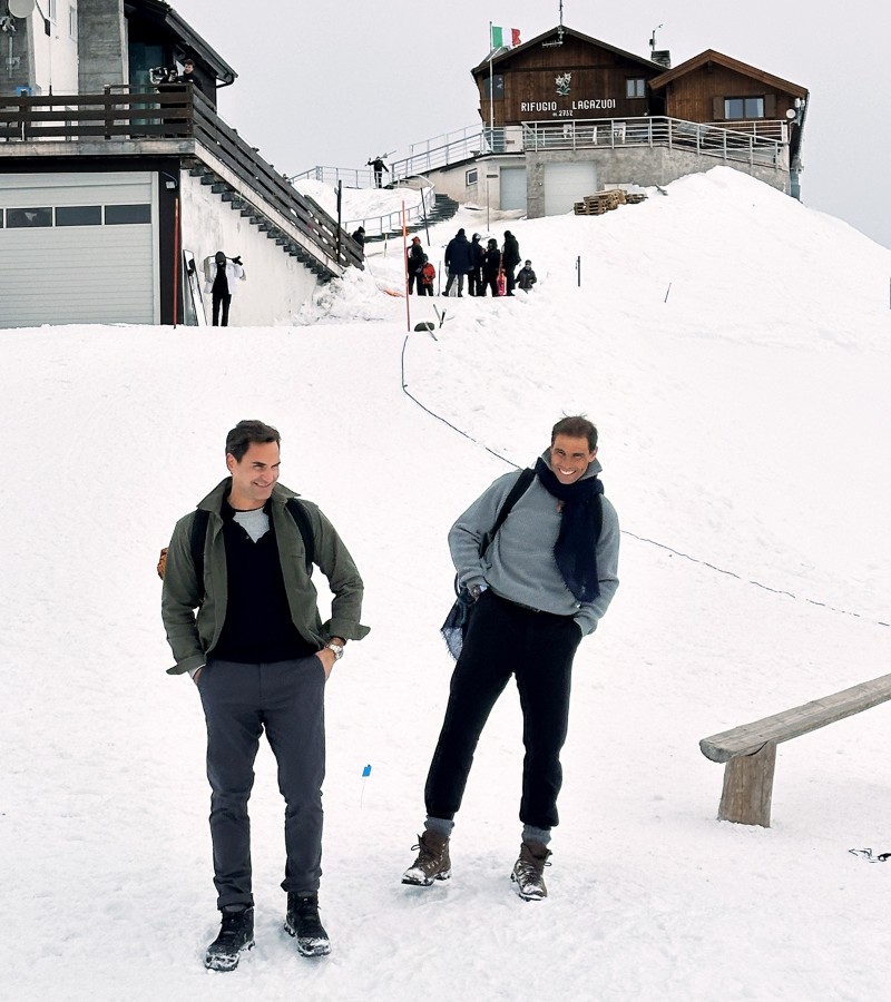 Roger Federer and Rafael Nadal 'Core Values' / Photo via Louis Vuitton