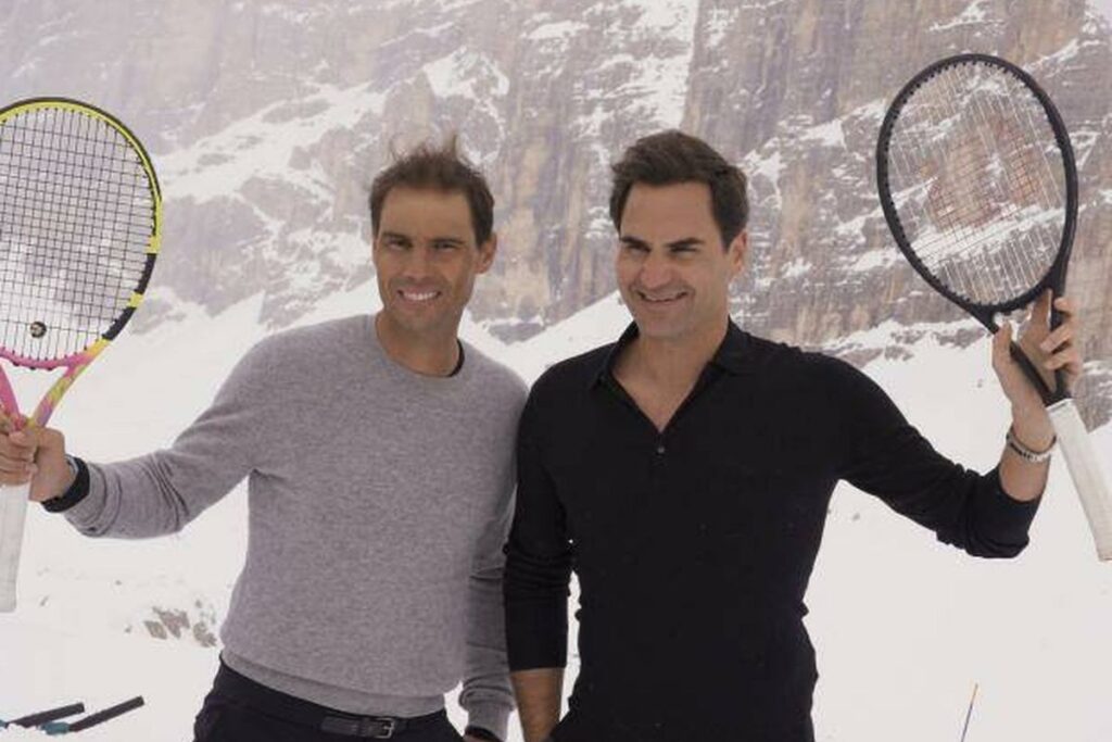 Roger Federer and Rafael Nadal 'Core Values' / Photo via Louis Vuitton