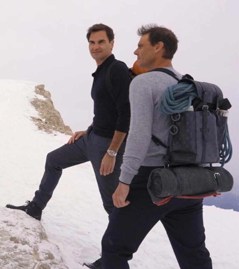 Roger Federer and Rafael Nadal 'Core Values' / Photo via Louis Vuitton