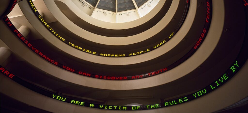 Jenny Holzer 'Light Line' / Photo via Jenny Holzer