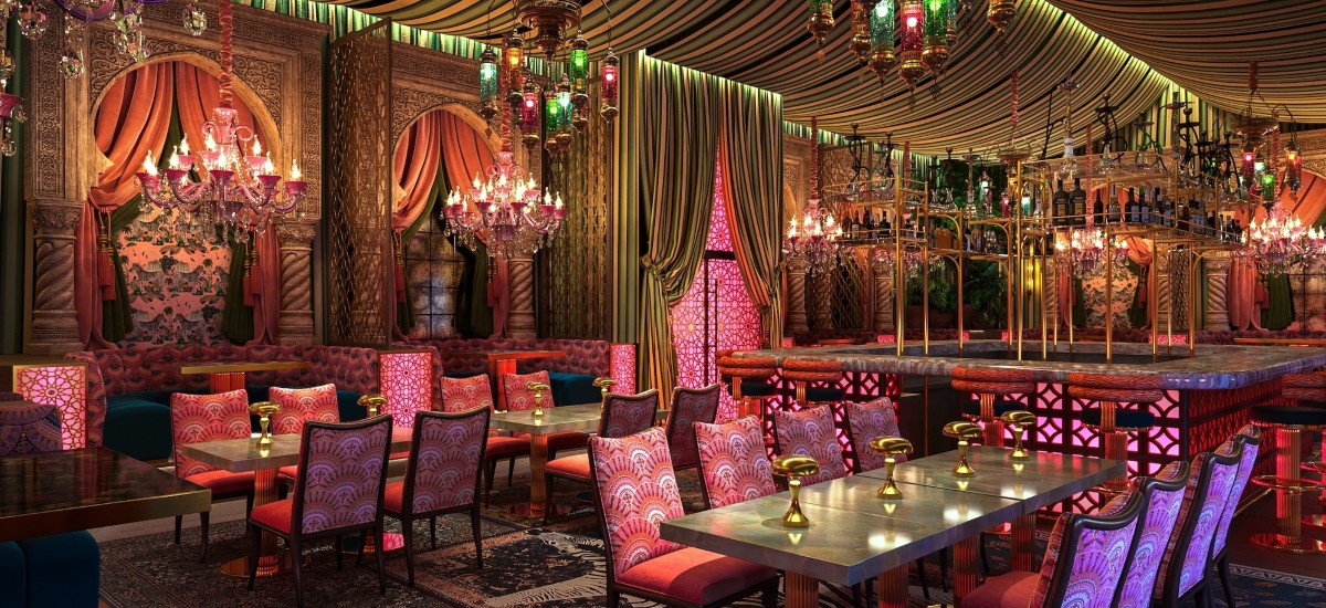 A French-Moroccan supper club is opening on the Miami River this summer / Photo via Habibi Miami