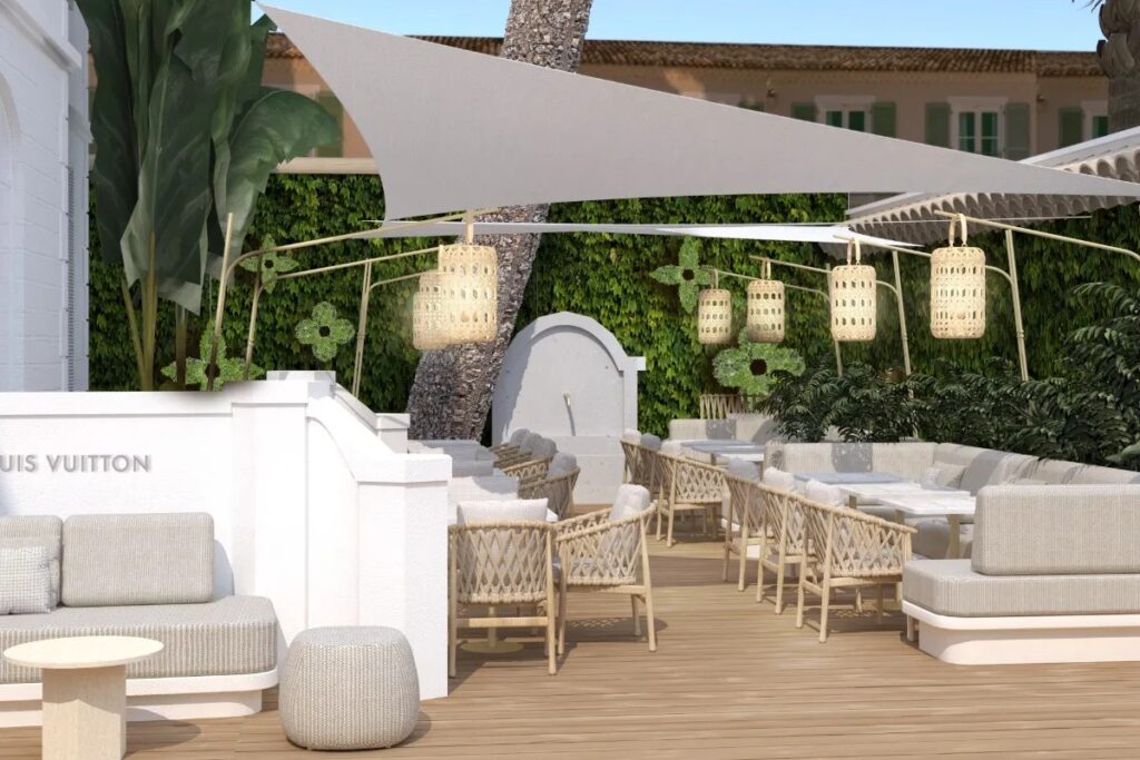 Louis Vuitton reimagines summer dining in Saint-Tropez / Photo via LV