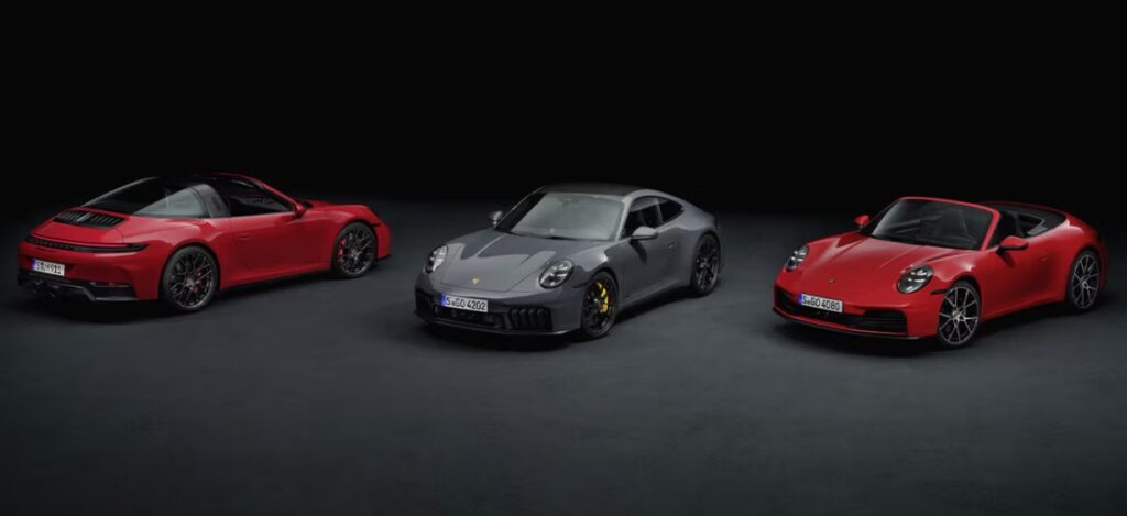 Porsche unveils Electrifying 2025 911 lineup / Photo via Porsche