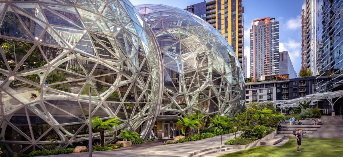 Amazon's Spheres / Photo via courtesy