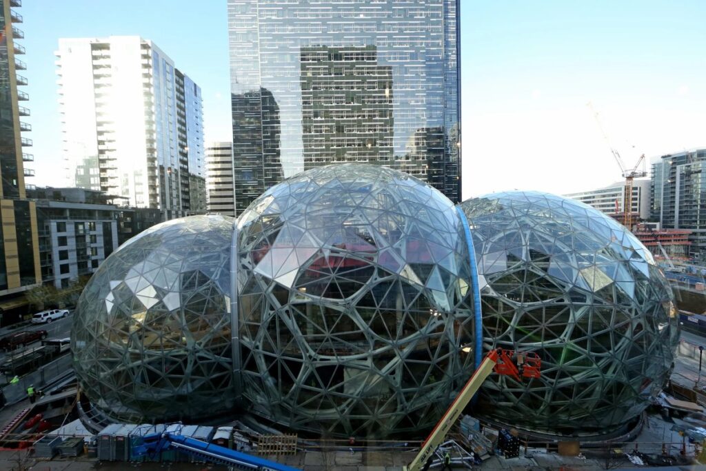 Amazon's Spheres / Photo via courtesy