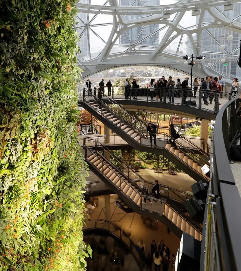 Amazon's Spheres / Photo via courtesy