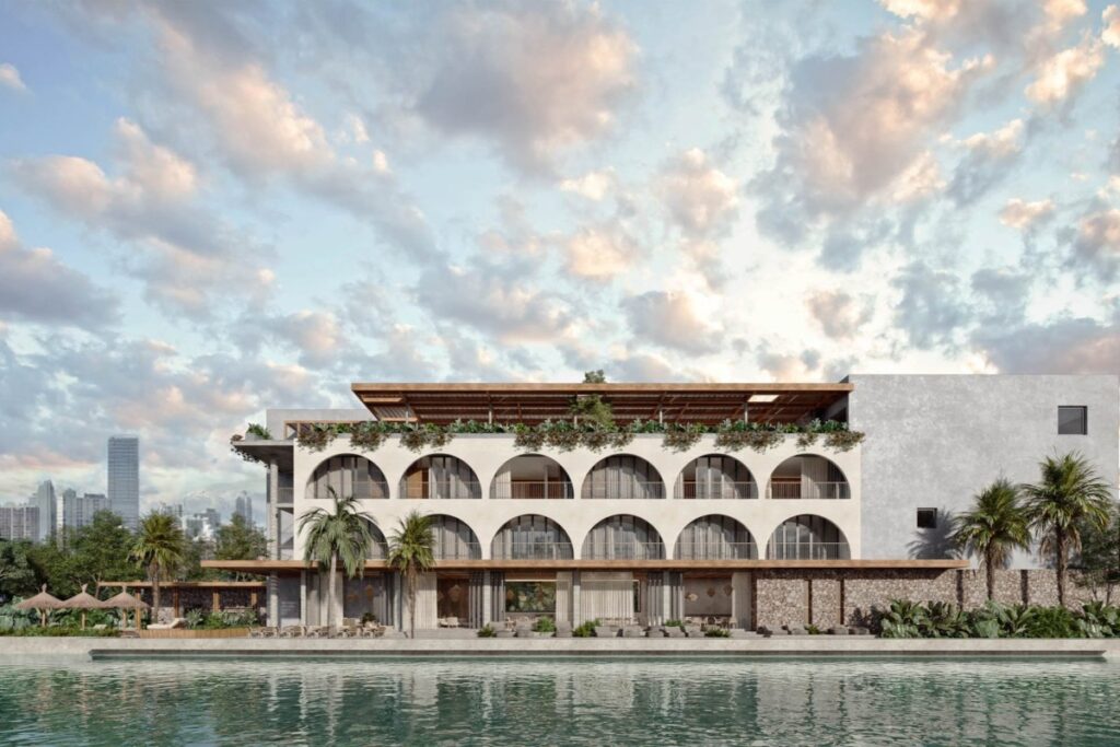 Louis Vuitton unveils exclusive pop-up and poolside paradise / Photo via Casa Neos Miami