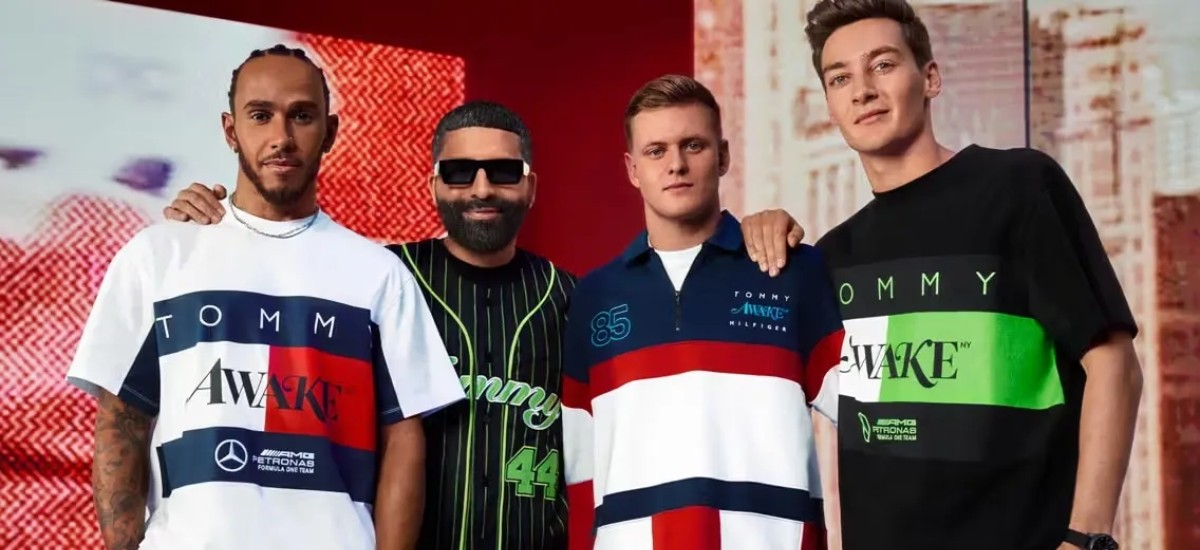 Tommy Hilfiger and Mercedes-AMG F1 collaborate with Clarence Ruth for a unique capsule collection / Photo via Tommy