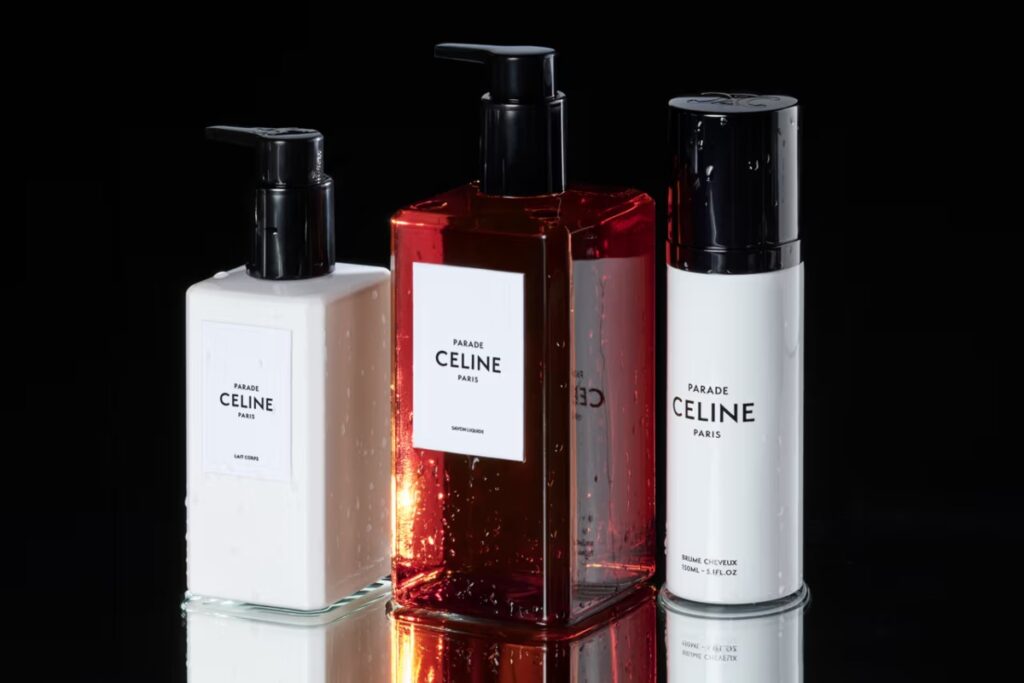 Céline bath and body collection / Photo via Céline