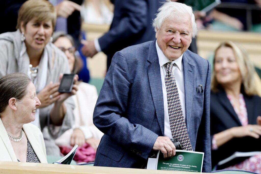 Sir David Attenborough at Wimbledon 2024 / Photo via courtesy