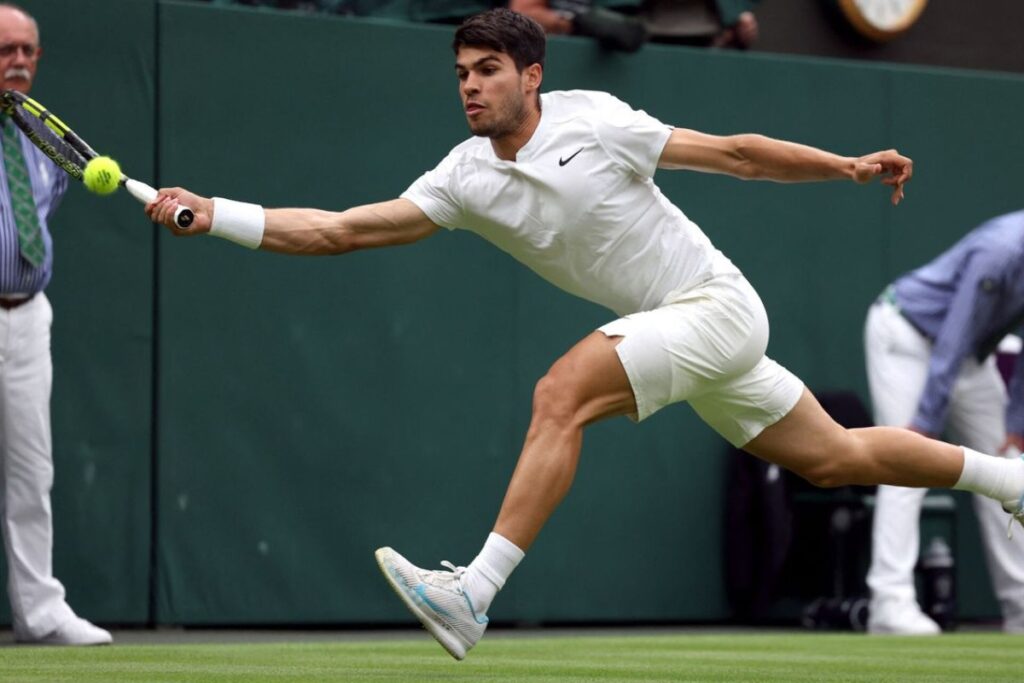 Alcaraz vs. Medvedev Semi-finals / Photo via Wimbledon