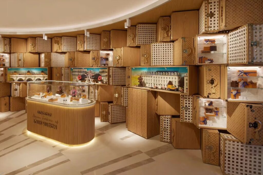 Vivienne and Petula await: A world of luxury chocolate at Louis Vuitton's new store / Photo via Louis Vuitton