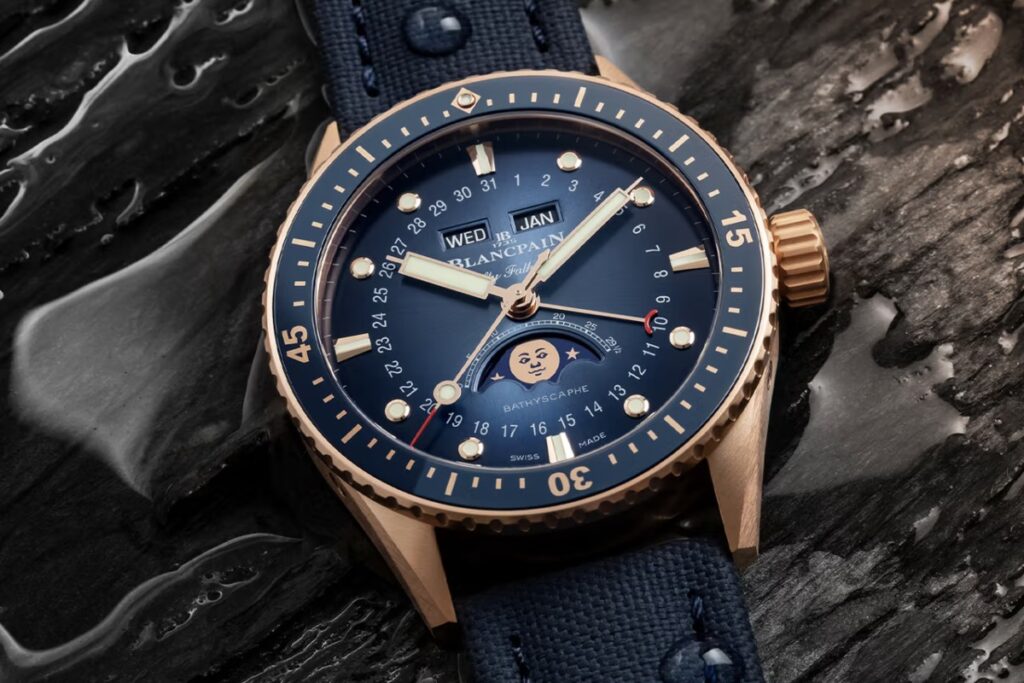 Bathyscaphe Quantième Complet Phases de Lune and Bathyscaphe Chronographe Flyback / Photo via Blancpain