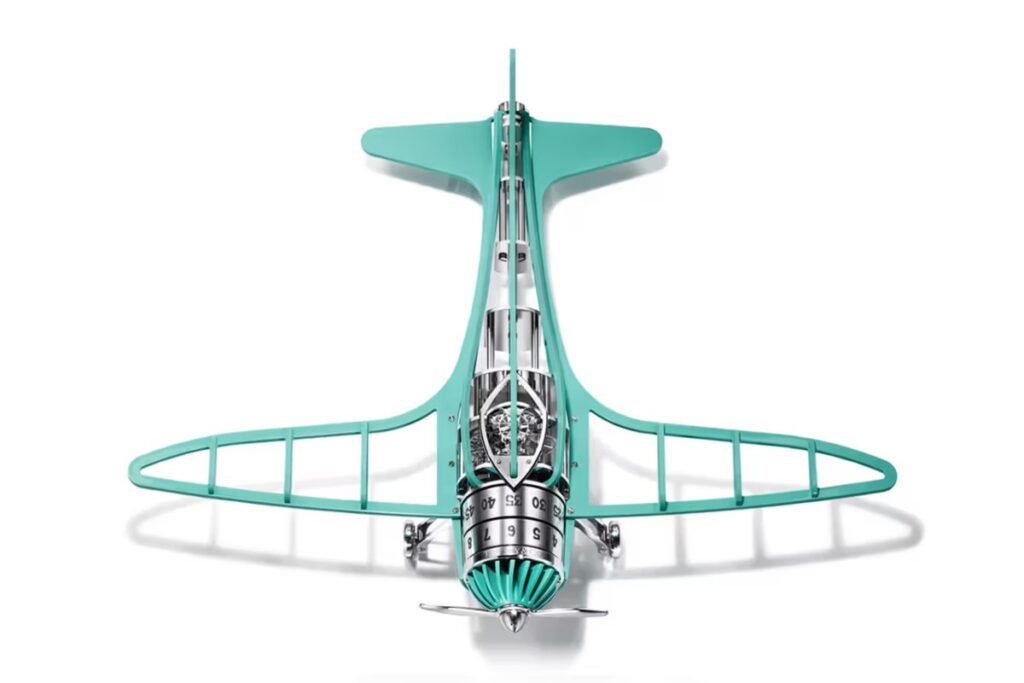 Tiffany Airways mechanical clock / Photo via Tiffany & Co.