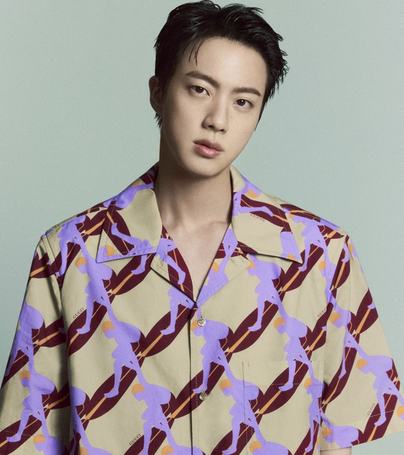 Gucci nombra a Jin de BTS como su nuevo rostro global / Photo via Gucci