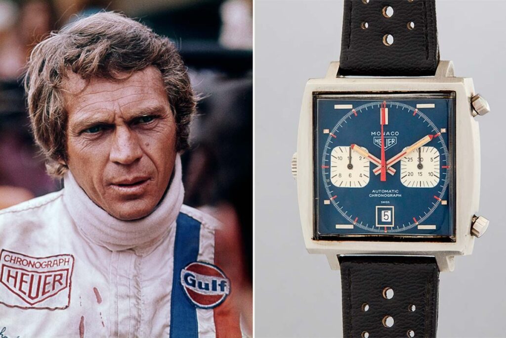 Steve McQueen Heuer Monaco / Photo via Sotheby