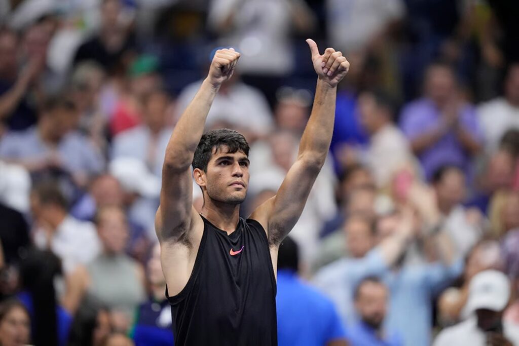 Jannik Sinner and Carlos Alcaraz at 2024 US Open / Photo via US Open