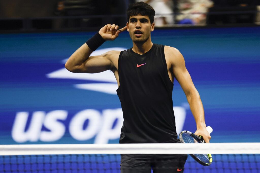 Jannik Sinner and Carlos Alcaraz at 2024 US Open / Photo via US Open