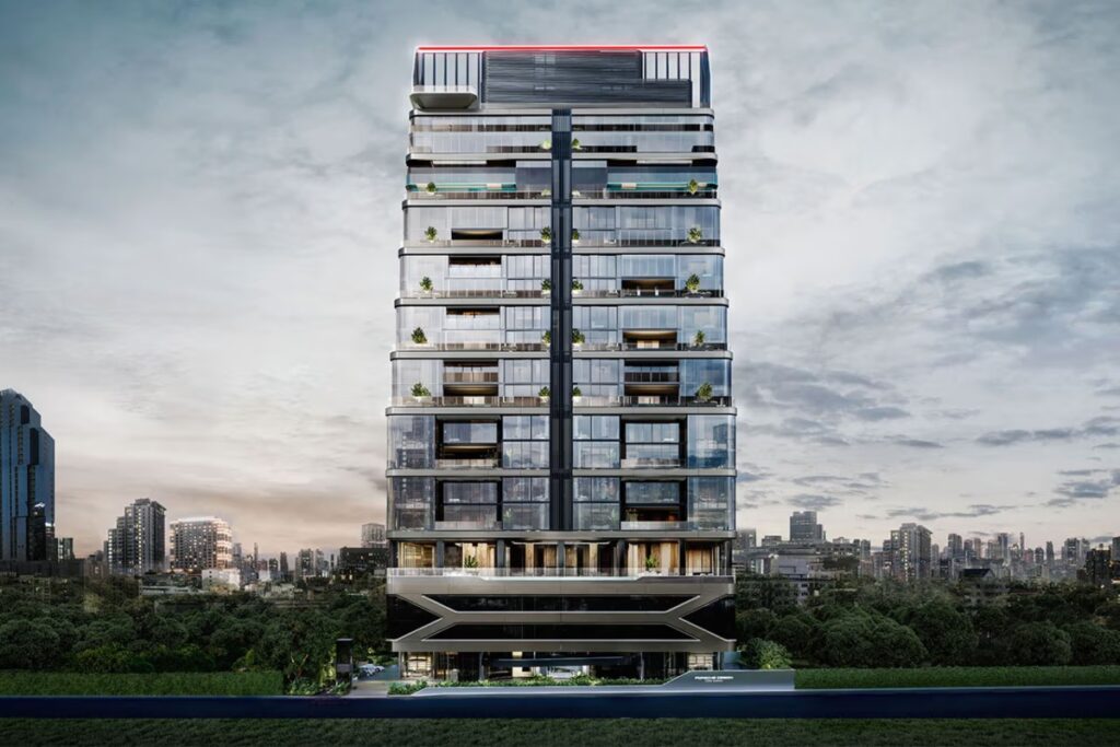 Porsche devela Porsche Design Tower Bangkok y Curvistan / Photo via Porsche