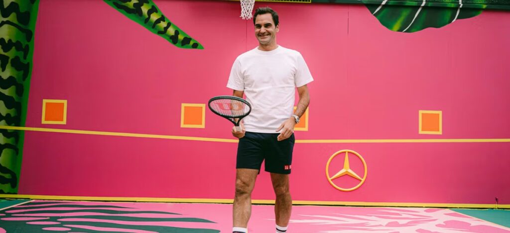 Mercedes-Benz y Roger Federer presentan Neon Legacy / Photo via Merdeces-Benz