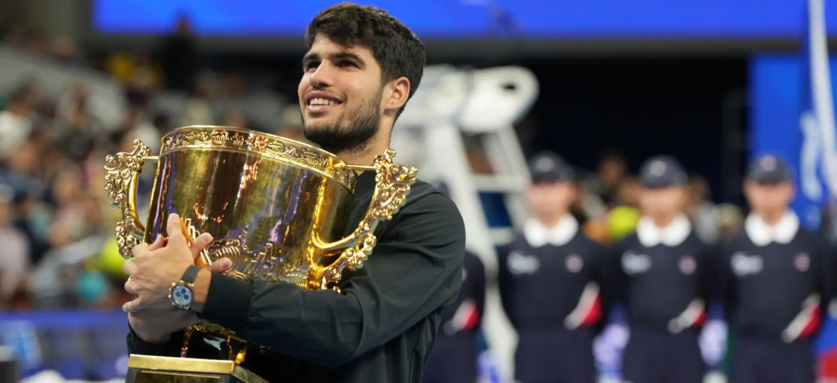 Alcaraz defeats Sinner in an electrifying Beijing Final / Photo via ATP