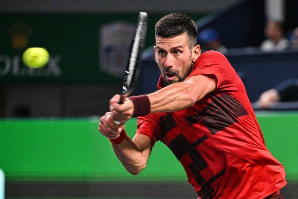 Novak Djokovic advances to the third round of the Shanghai Masters / Photo via courtesy