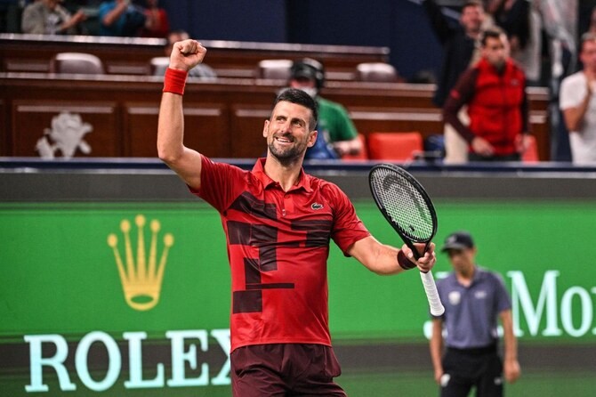 Novak Djokovic advances to the third round of the Shanghai Masters / Photo via courtesy