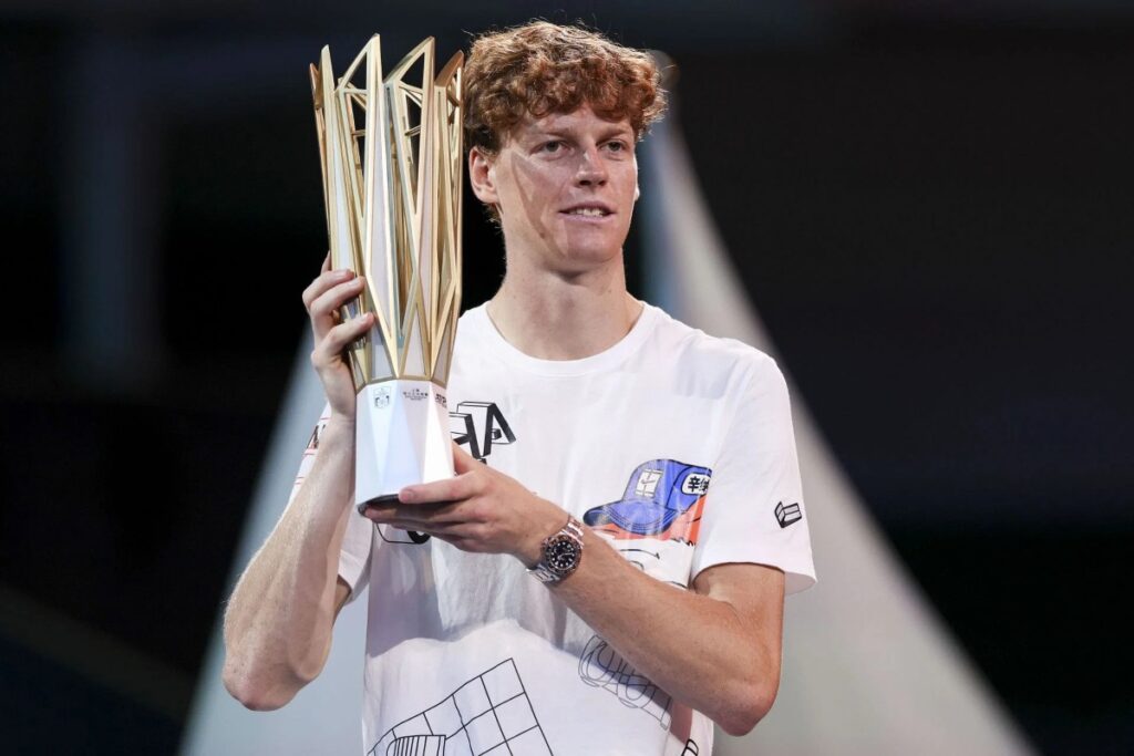 Jannik Sinner defeats Novak Djokovic to win the Shanghai Masters / Photo via courtesy