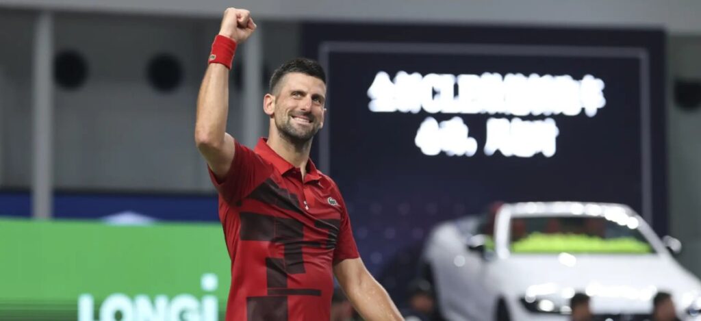 Novak Djokovic advances to semifinals at Shanghai Masters / Photo via ATP