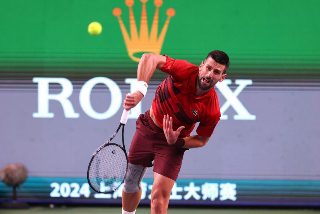 Novak Djokovic advances to semifinals at Shanghai Masters / Photo via ATP