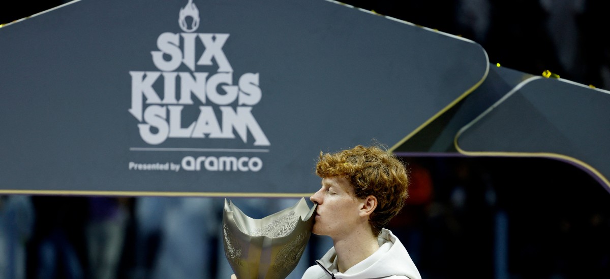 Jannik Sinner wins Six Kings Slam / Photo via Riyadh